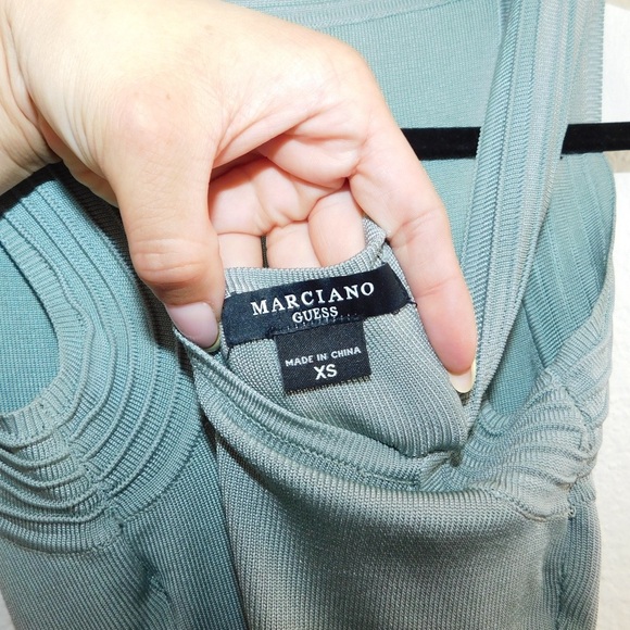 Marciano Chandra Rib Maxi Dress Size XS Slate Gray - Picture 9 of 12